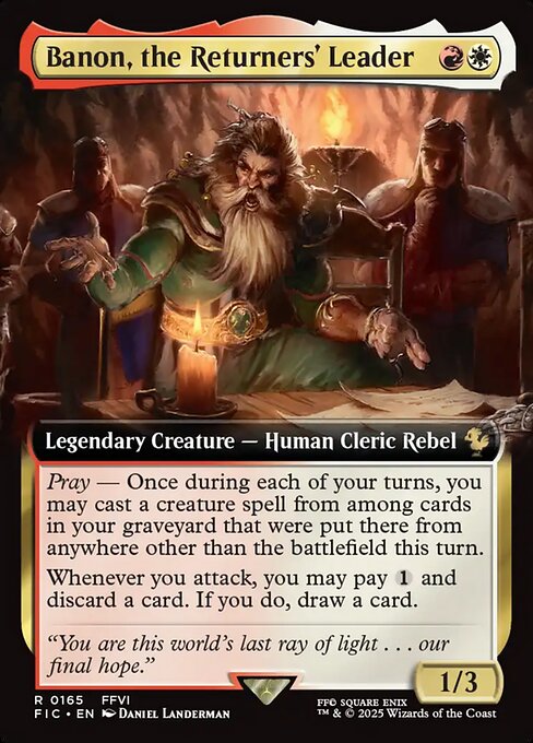 Banon, the Returners' Leader (Extended Art) (Foil) - Commander: FINAL FANTASY