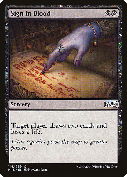 Sign in Blood - Magic 2015 (M15)