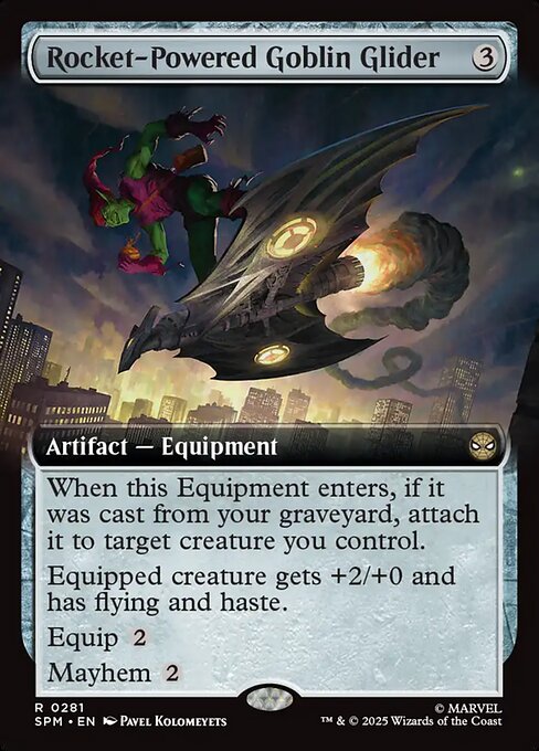 Rocket-Powered Goblin Glider (Extended Art) (Foil) - Marvel's Spider-Man