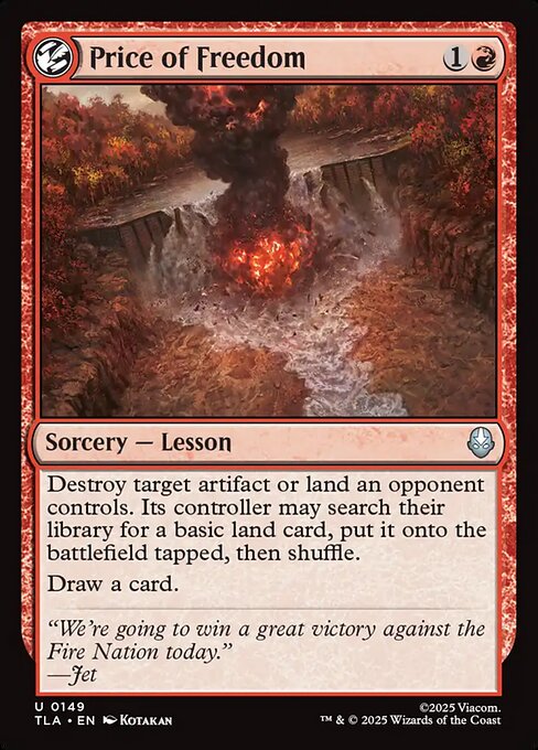 Price of Freedom (Foil) - Avatar: The Last Airbender