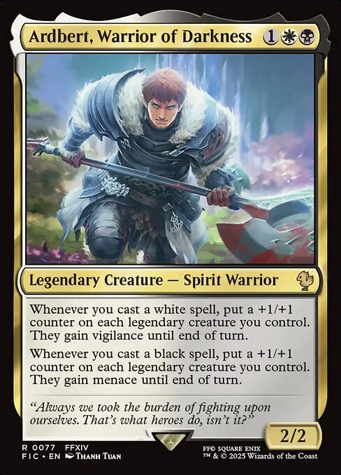 Ardbert, Warrior of Darkness - Commander: FINAL FANTASY