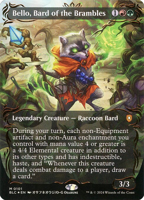 Bello, Bard of the Brambles (Borderless) - Commander: Bloomburrow