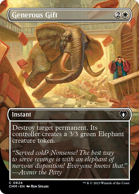 Generous Gift (Borderless) (Foil) - Commander Masters