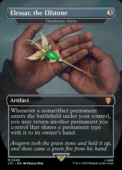 Elessar, the Elfstone - Cloudstone Curio (Foil) - Commander: The Lord of the Rings: Tales of Middle-earth