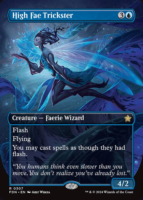 High Fae Trickster (Borderless) (Foil) - Foundations