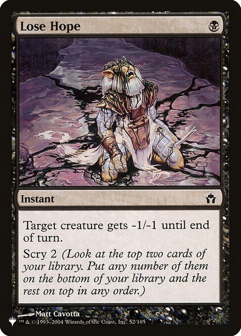 Lose Hope - The List Reprints