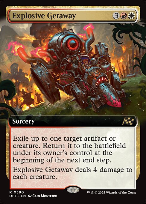 Explosive Getaway (Extended Art) (Foil) - Aetherdrift
