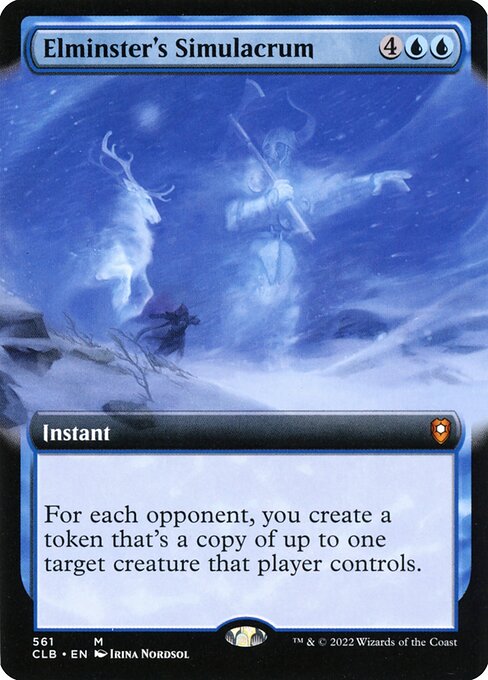 Elminster's Simulacrum (Extended Art) - Commander Legends: Battle for Baldur's Gate