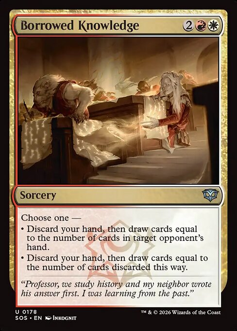 Borrowed Knowledge (Foil) - Secrets of Strixhaven