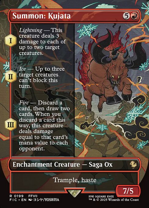 Summon: Kujata (Borderless) (Foil) - Commander: FINAL FANTASY