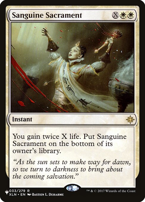 Sanguine Sacrament - The List Reprints