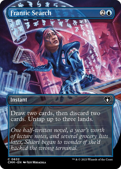 Frantic Search (Borderless) - Commander Masters
