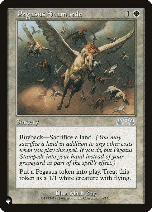 Pegasus Stampede - The List Reprints