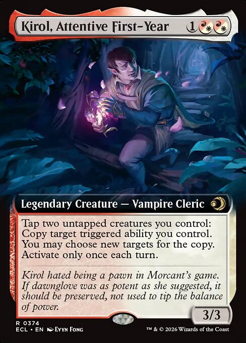 Kirol, Attentive First-Year (Extended Art) - Lorwyn Eclipsed