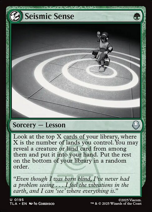 Seismic Sense (Foil) - Avatar: The Last Airbender