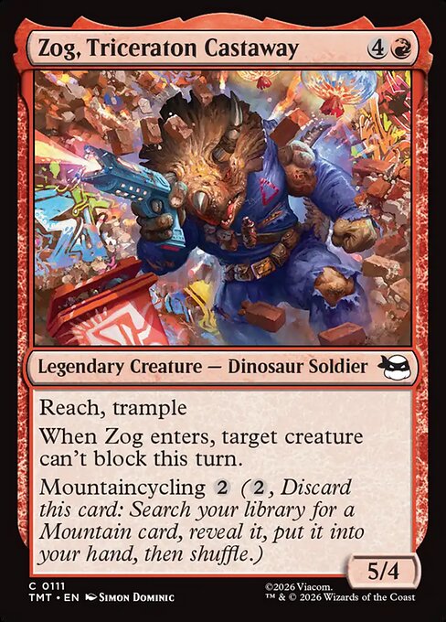 Zog, Triceraton Castaway - Teenage Mutant Ninja Turtles