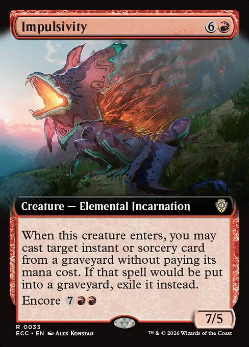 Impulsivity (Extended Art) - Commander: Lorwyn Eclipsed