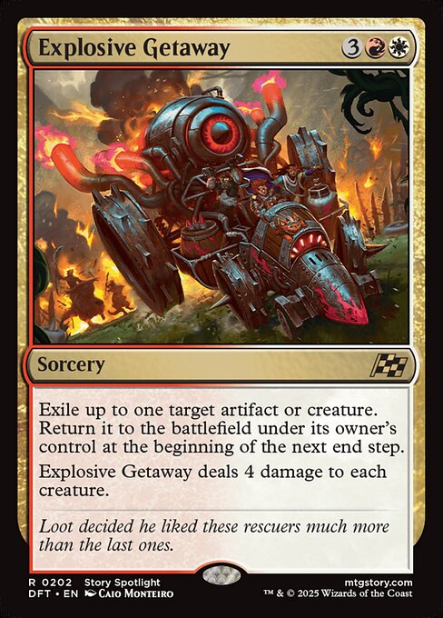 Explosive Getaway (Foil) - Aetherdrift