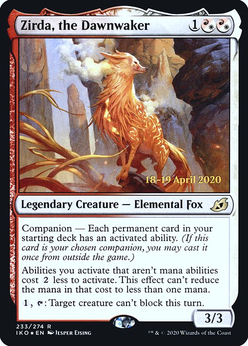 Zirda, the Dawnwaker - Prerelease Cards