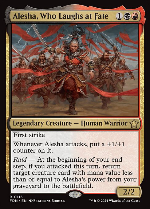Alesha, Who Laughs at Fate (Foil) - Foundations