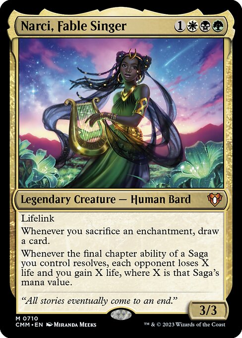 Narci, Fable Singer (Foil) - Commander Masters