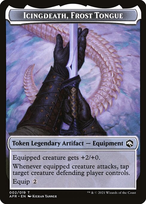 Icingdeath, Frost Tongue Token - Adventures in the Forgotten Realms
