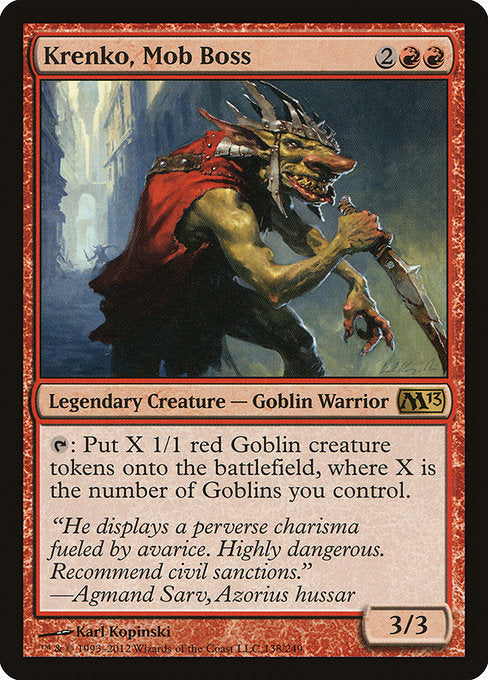 Krenko, Mob Boss - Magic 2013 (M13)