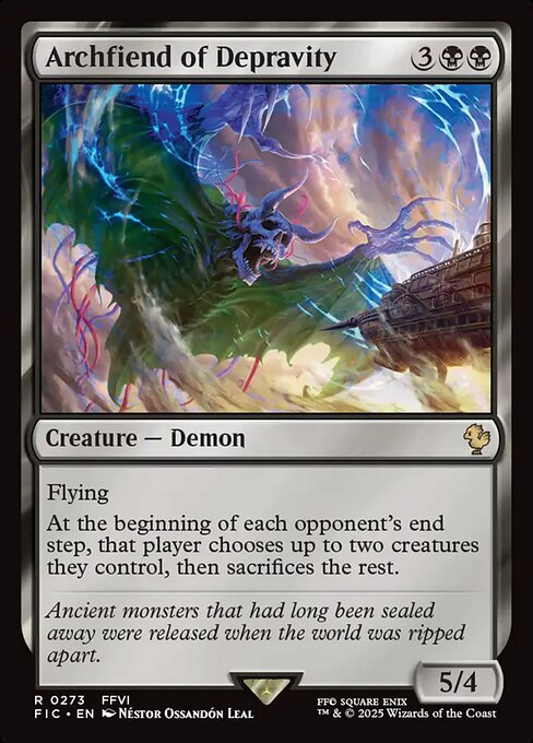 Archfiend of Depravity - Commander: FINAL FANTASY