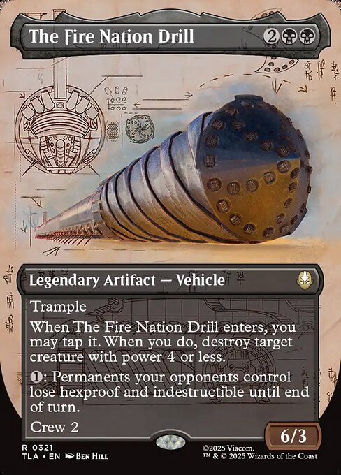 The Fire Nation Drill (Borderless) (Foil) - Avatar: The Last Airbender