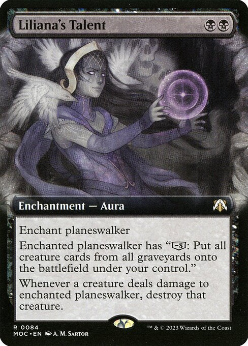 Liliana's Talent (Extended Art) - Commander: March of the Machine