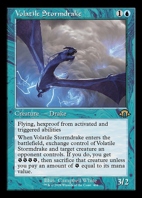 Volatile Stormdrake (Retro Frame) - Modern Horizons 3
