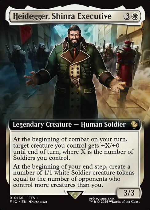 Heidegger, Shinra Executive (Extended Art) - Commander: FINAL FANTASY