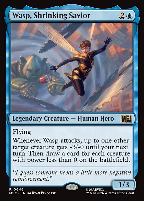 Wasp, Shrinking Savior - Commander: Marvel Super Heroes