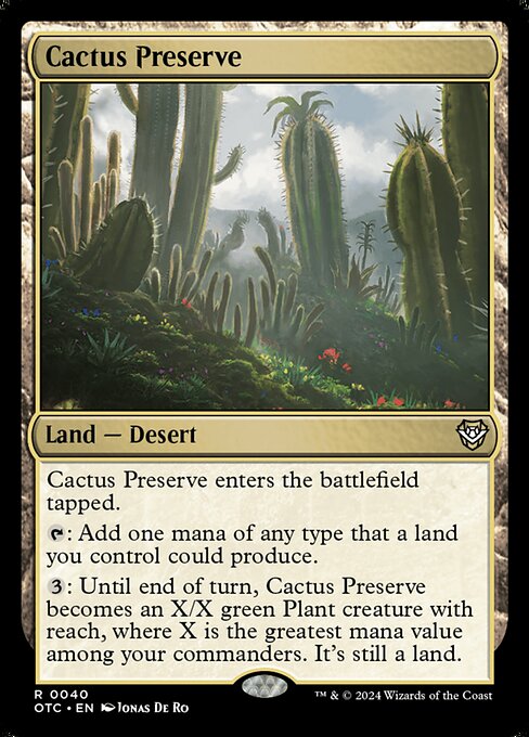 Cactus Preserve - Commander: Outlaws of Thunder Junction