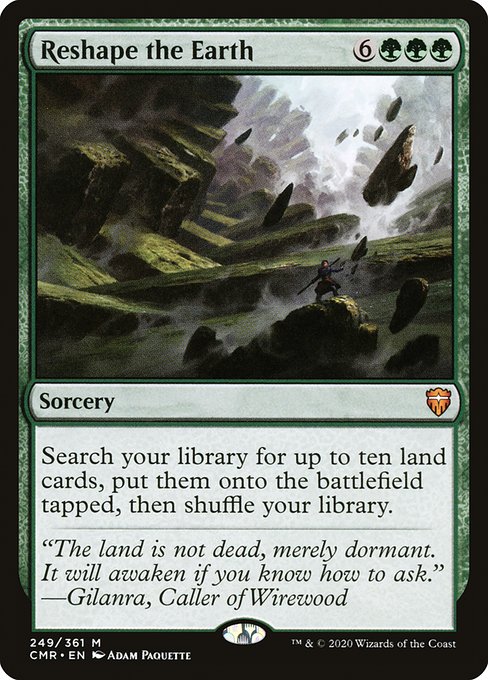 Reshape the Earth (Foil) - Commander Legends
