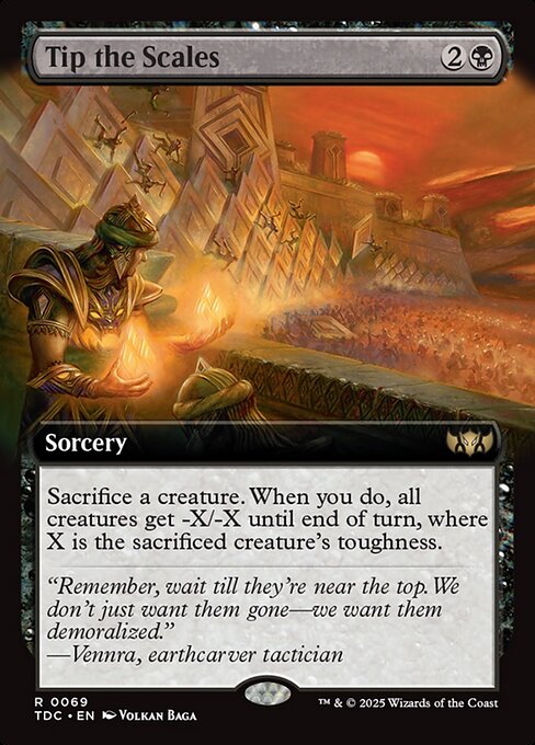 Tip the Scales (Extended Art) - Commander: Tarkir: Dragonstorm