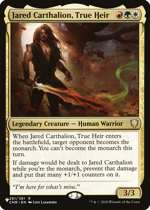 Jared Carthalion, True Heir - The List Reprints