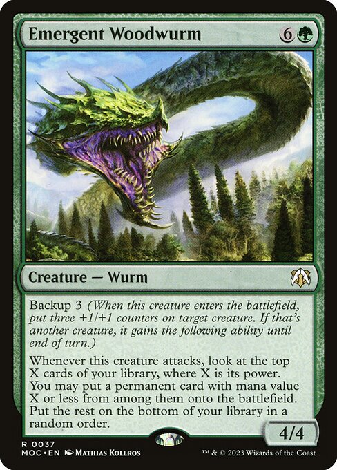 Emergent Woodwurm - Commander: March of the Machine