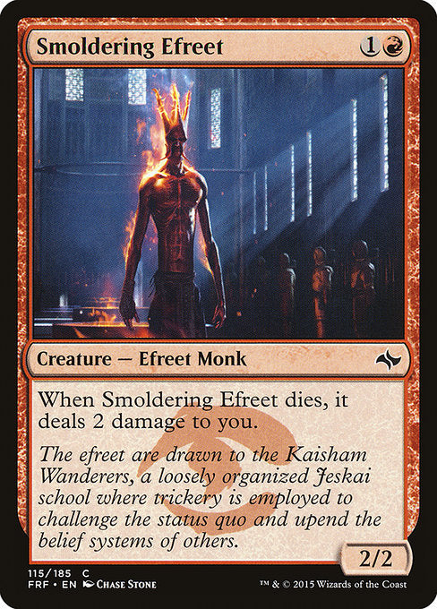Smoldering Efreet - Fate Reforged