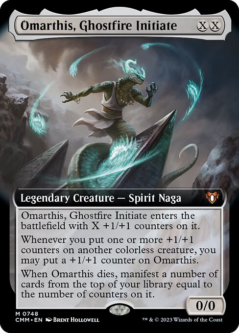 Omarthis, Ghostfire Initiate (Extended Art) - Commander Masters