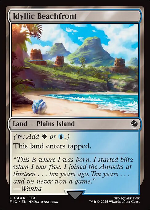 Idyllic Beachfront - Commander: FINAL FANTASY