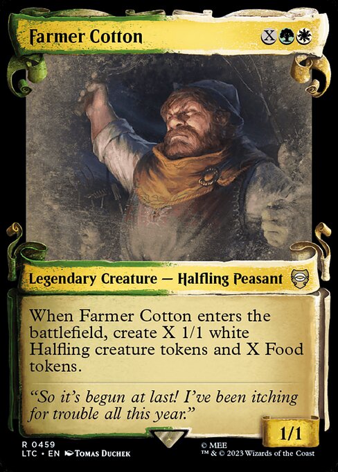 Farmer Cotton (Showcase Scrolls) - Commander: The Lord of the Rings: Tales of Middle-earth
