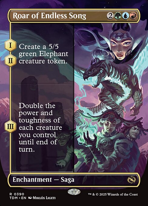 Roar of Endless Song (Borderless) - Tarkir: Dragonstorm
