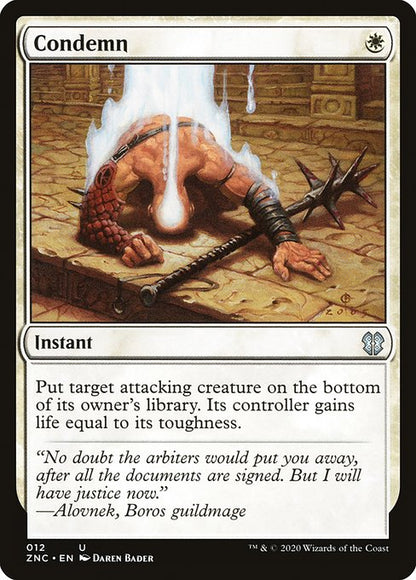Condemn - Commander: Zendikar Rising