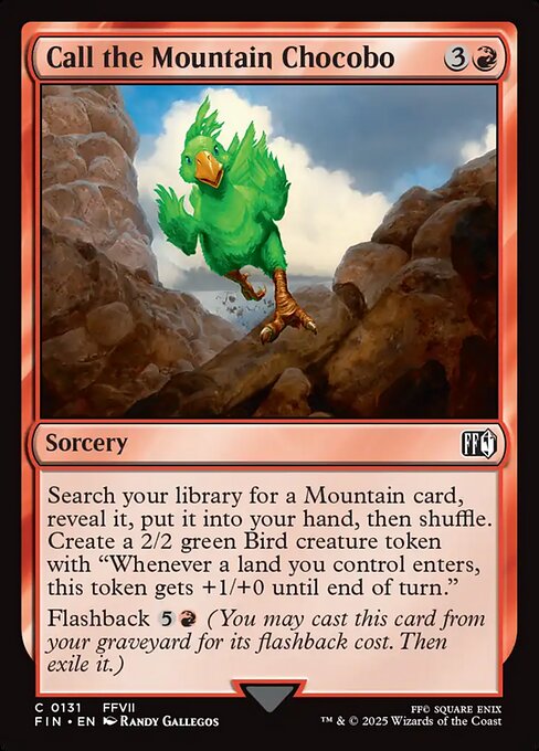 Call the Mountain Chocobo (Foil) - FINAL FANTASY
