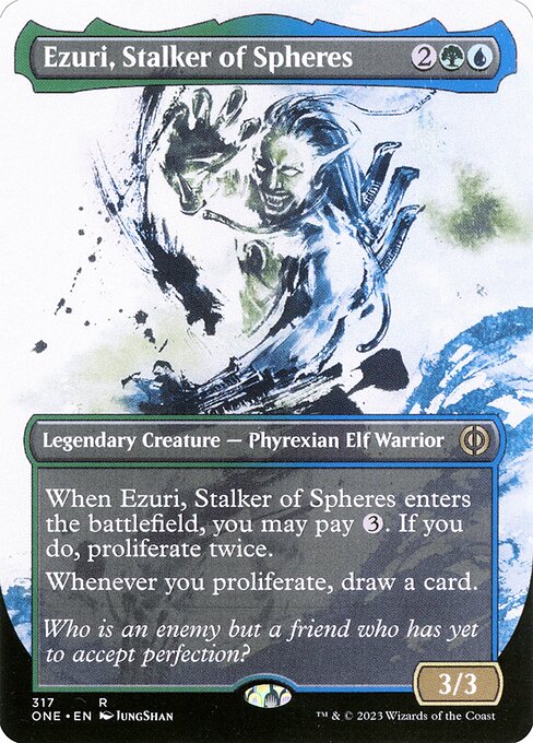 Ezuri, Stalker of Spheres (Showcase) - Phyrexia: All Will Be One