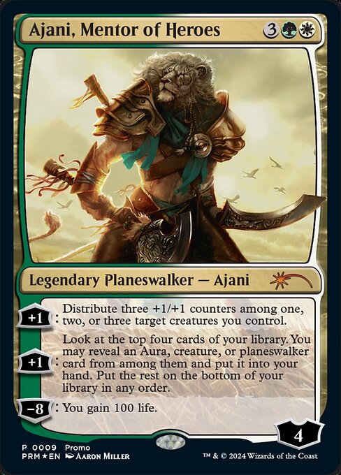 Ajani, Mentor of Heroes (Deluxe Commander Kit) - Unique and Miscellaneous Promos