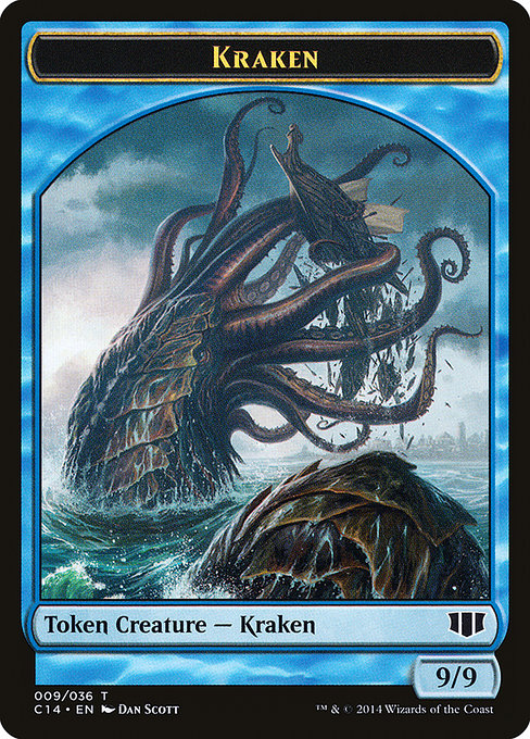 Kraken // Zombie (011) Double-Sided Token - Commander 2014