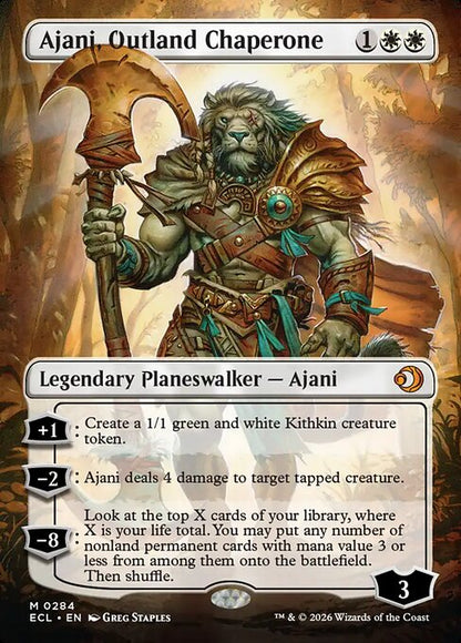 Ajani, Outland Chaperone (Borderless) - Lorwyn Eclipsed
