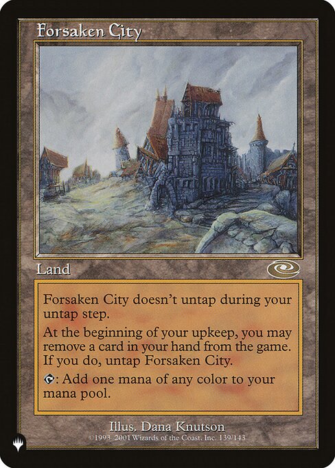 Forsaken City - The List Reprints